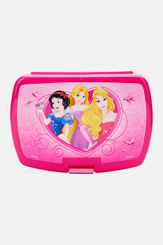 Disney Princess Funny Sandwich Box Pink