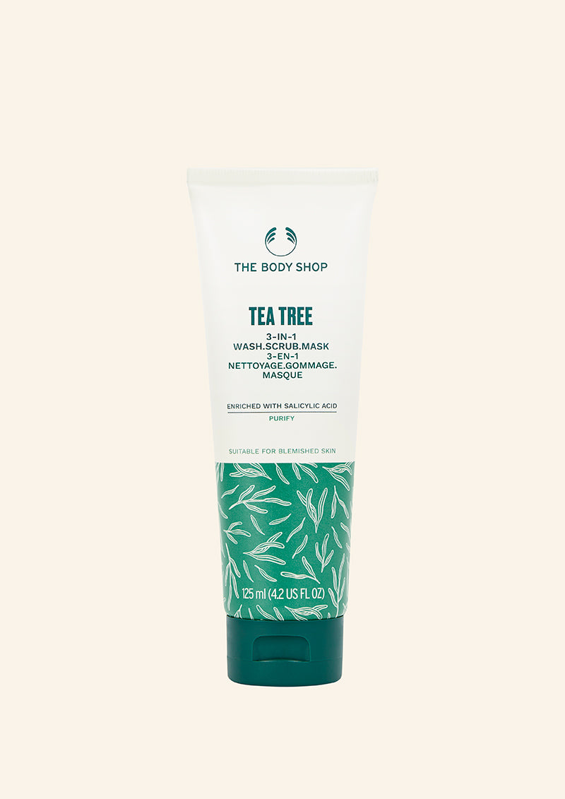 The Body Shop Tea Tree 3 in 1 Wash Scrub Mask 125ml