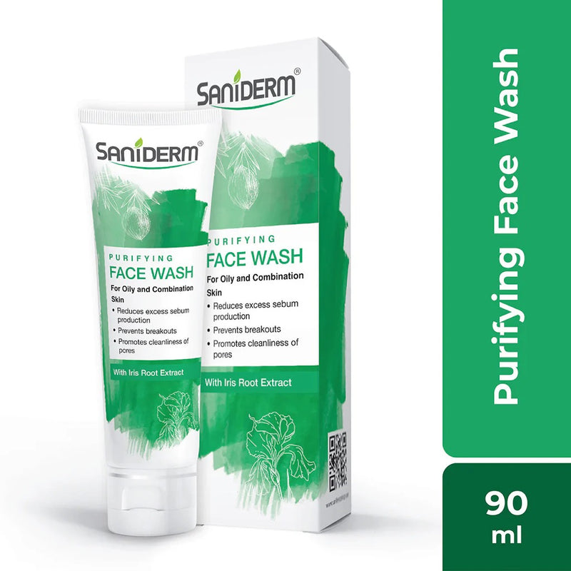 Saniderm Purifying Face Wash Iris Root Extracts 90ml