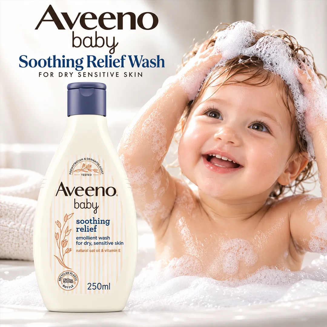 Aveeno Baby Soothing Relief Emollient Wash 250ml