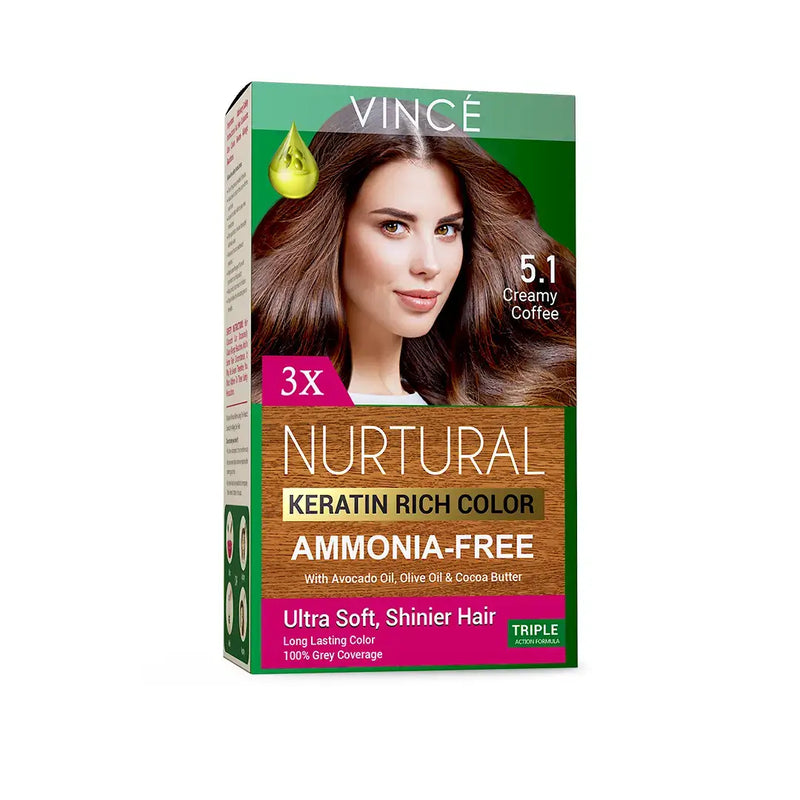 Vince Nurtural Women Hair Color 5.1 Creamy Coffee