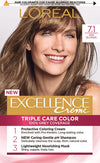 Loreal Excellence Creme Permanent Hair Color 7.1 Ash Blonde