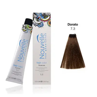 Nouvelle Permanent Hair Color 7.3 Golden Blonde 100ml | Best Price in ...