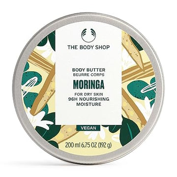 The Body Shop Moringa Body Butter Nourishing & Moisturizing Skincare for Dry Skin Vegan 200 Ml