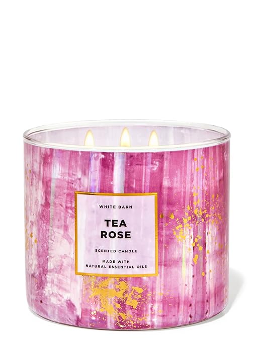 Bath & Body Works Tea Rose 3- Wick Candle