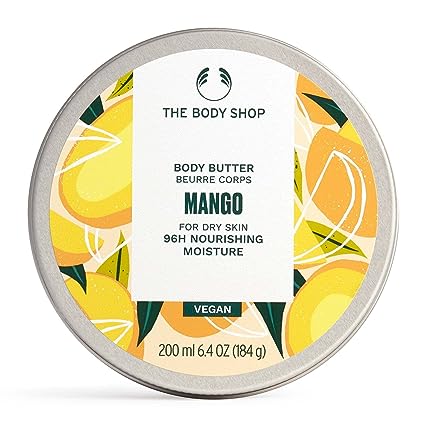 The Body Shop Mango Body Butter Nourishing & Moisturizing Skincare for Normal Skin Vegan 200 Ml