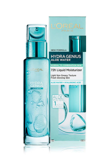 Loreal Paris Hydra Genius Aloe Water Moisturizer Normal to Combination Skin 70ml