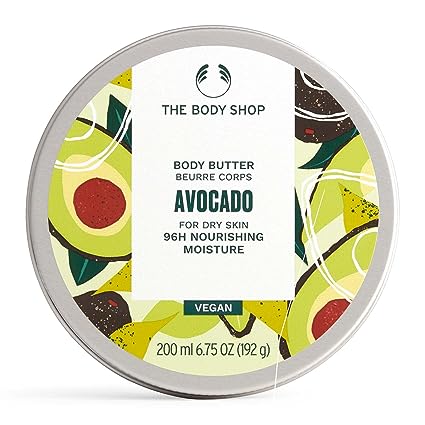 The Body Shop Avocado Body Butter Nourishing & Moisturizing Skincare for Dry Skin Vegan  200 Ml