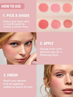 SHEGLAM Floral Flush Blush Palette Blushing Multicolor - 18gm