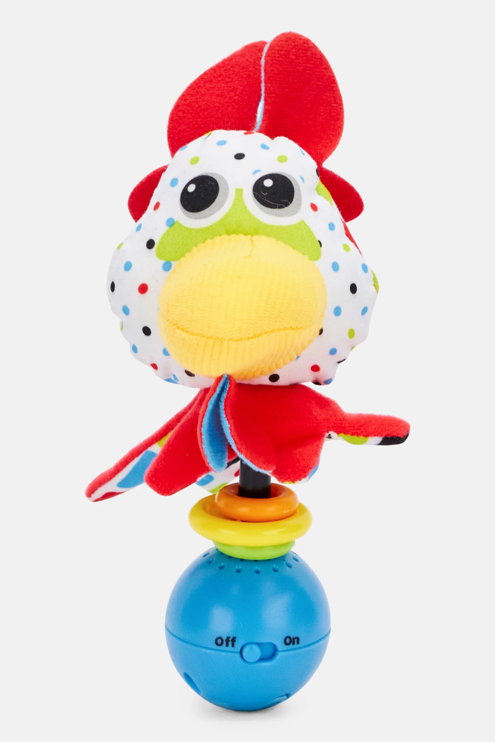 Yookidoo Rooster Shake Me Rattle White Combo