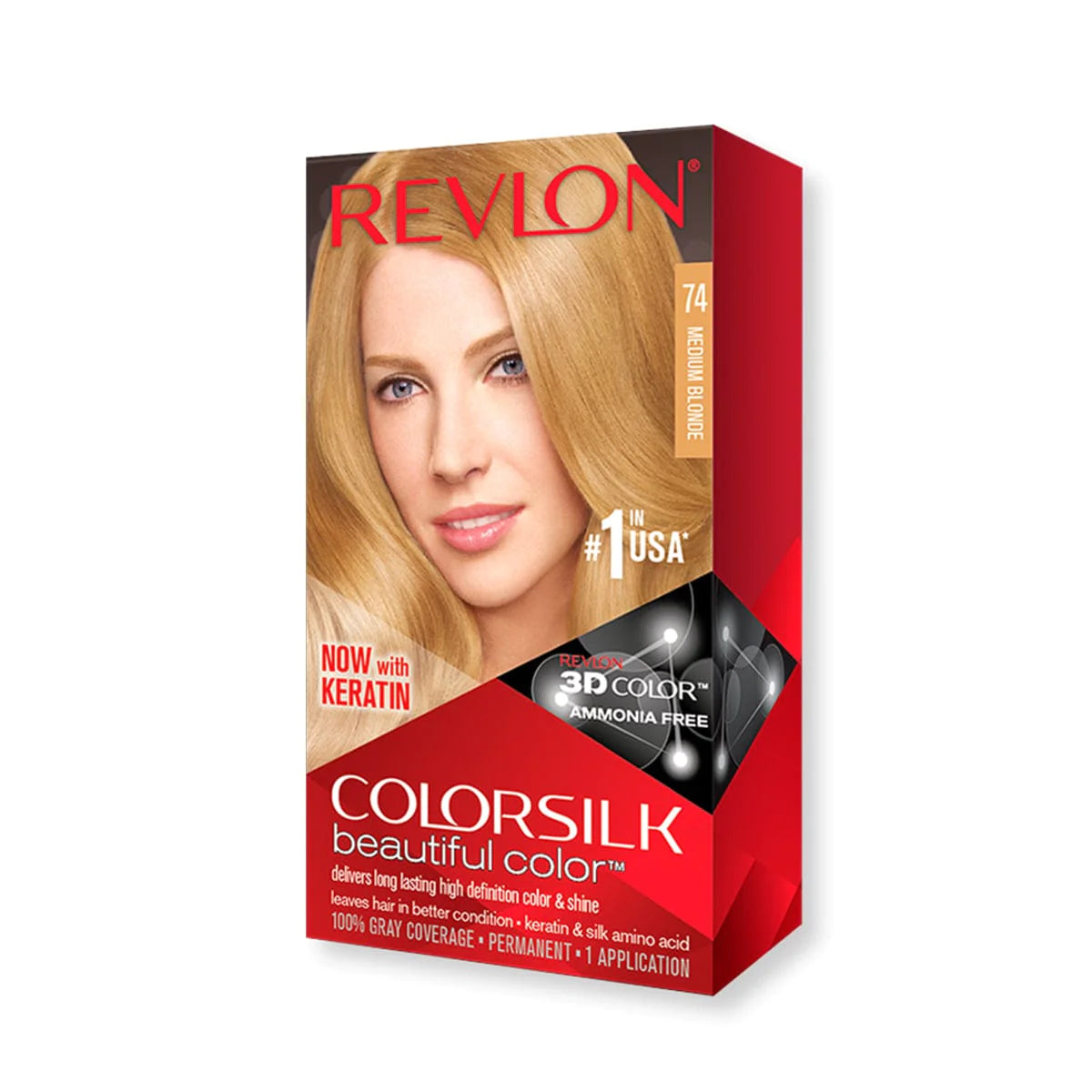 Revlon Colorsilk Hair Color Medium Blonde 74