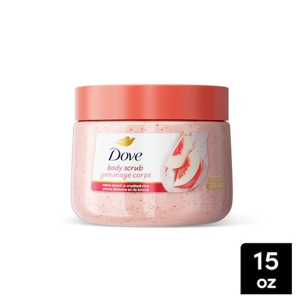 Dove White Peach & Crushed Rice Body Scrub 425G