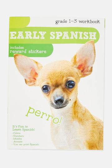 Bendon Grade 1 to 3 Early Spanish Workbook, White Combo