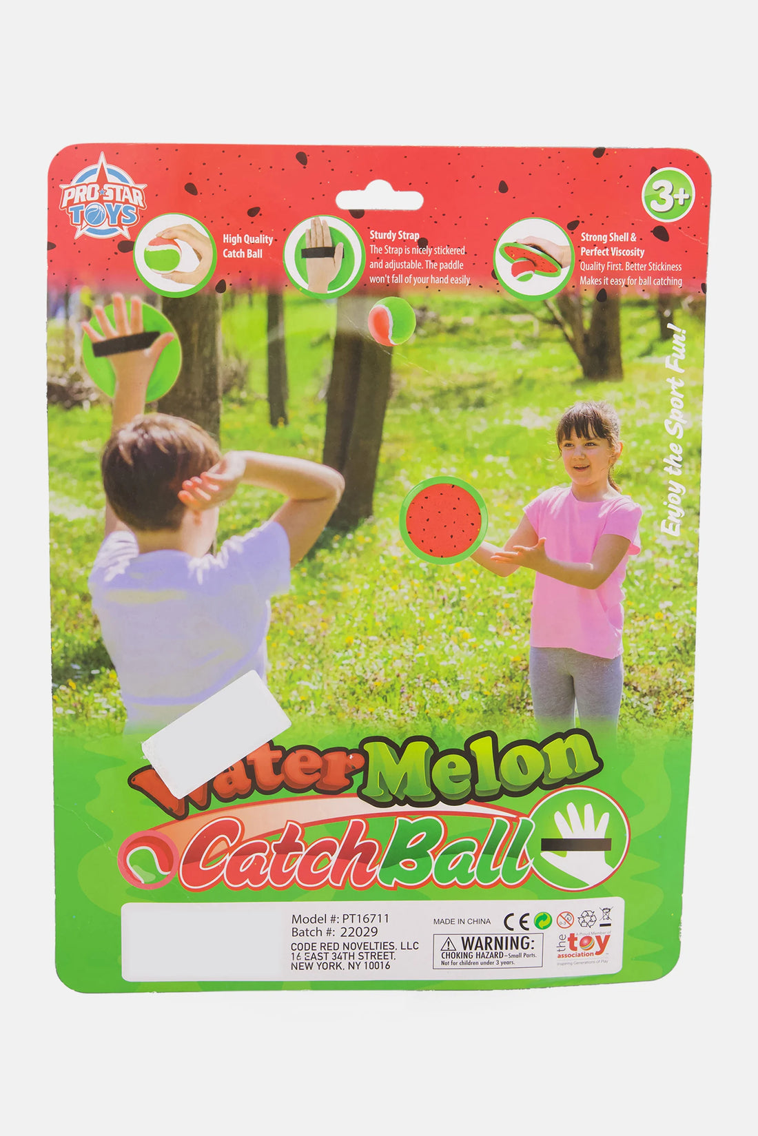 Pro Star Water Melon Velcro Catch Ball Red Combo
