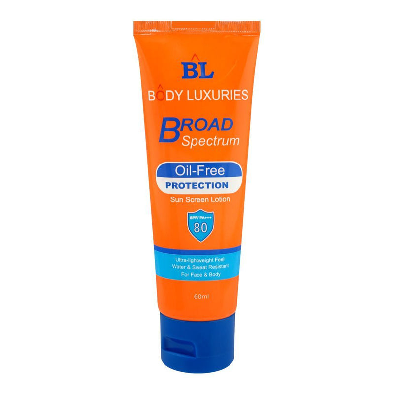 Body Luxuries Broad Spectrum Sunscreen Lotion SPF 80 60g