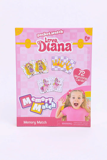 Forever Clever Love Diana Memory Matching Game, Pink Combo