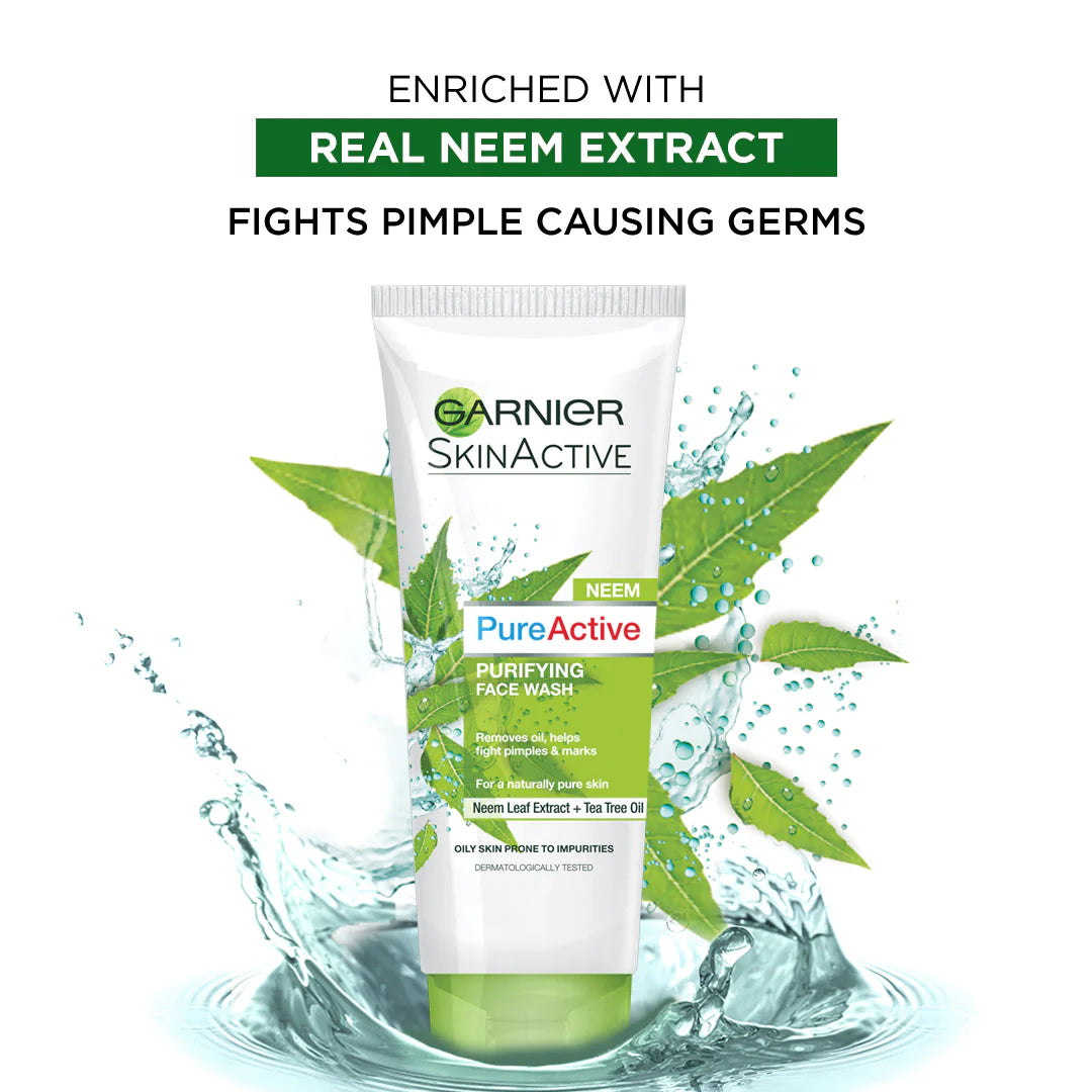 Garnier Pure Active Neem Purifying Face Wash 50ml