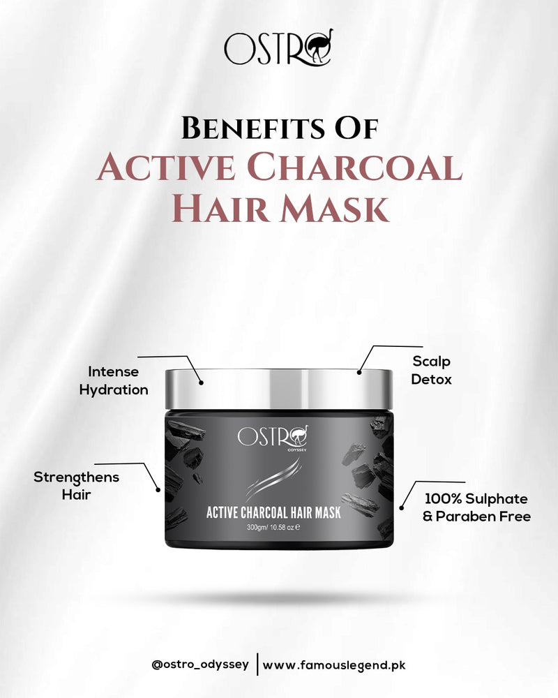 Ostro Odyssey Active Charcoal Hair Mask 300g