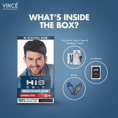 Vince Natural Black Men Hair Color His Only