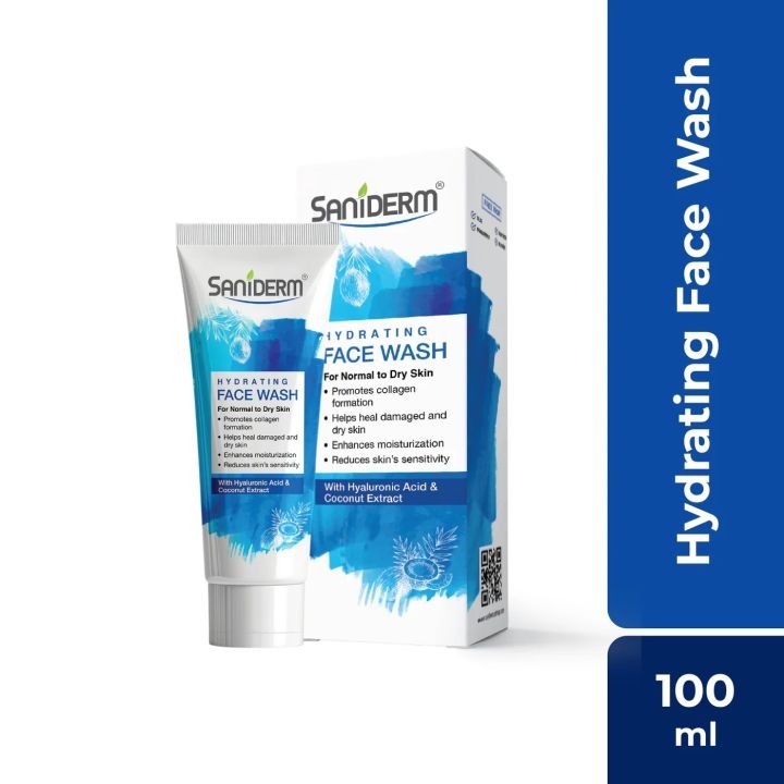 Saniderm Hydrating Face Wash Coconut Extracts 90ml