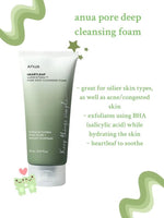 Anua Heartleaf Quercetinol Pore Deep Cleansing Foam 150ml