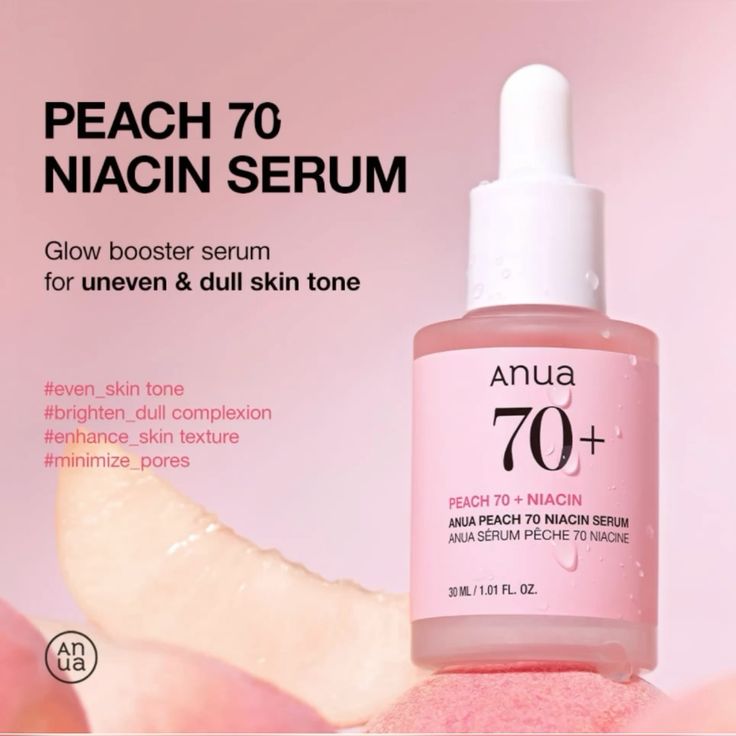 Anua Peach 70% Niacinamide Serum 30ml Beauty Pouch