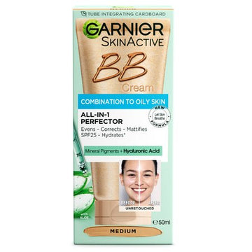 Garnier Skin Active BB Cream Oil Free Medium Spf25 50ml