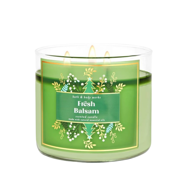 Bath & Body Works Fresh Balsam 3-Wick Candle
