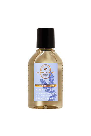 Bath & Body Works Lavender Vanilla Travel Size Body Wash and Foam Bath (88ml)