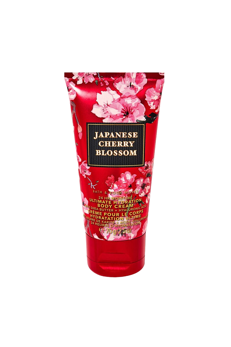 Bath & Body Works Travel Size Ultimate Hydration Body Cream Japanese Cherry Blossom  (70g)