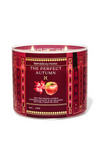 Bath & Body Works - 3 Wick Scented Candle - The Perfect Autumn
