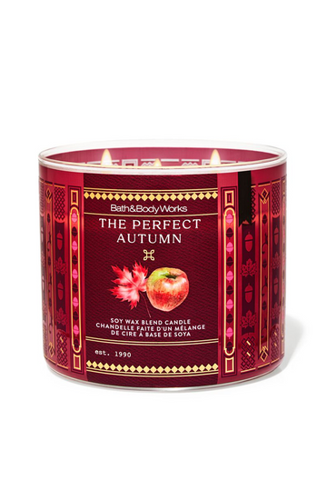Buy Bath & Body Works - 3 Wick Scented Candle - The Perfect Autumn online in Pakistan - Beautypouch 