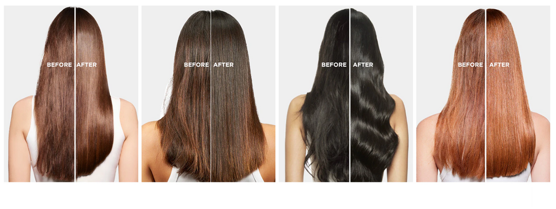 Before and after hair color results comparison - Beauty Pocuh In Pakistan.