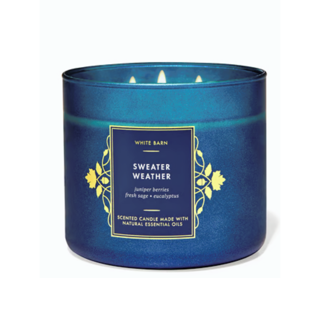 Bath & Body Works Sweater Weather 3-Wick Candle