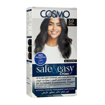 Cosmo No Ammonia Permanent Hair Color 3.0 Dark Brown