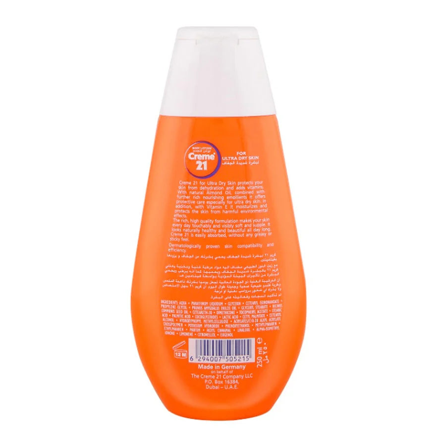 Creme 21 Body Lotion Ultra Dry Skin 250ml