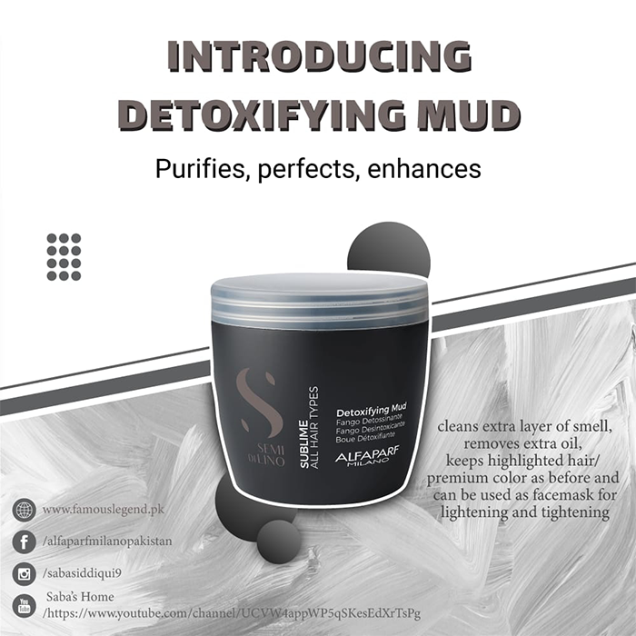 Alfaparf Milano semi di lino detoxifying mud mask 500ml