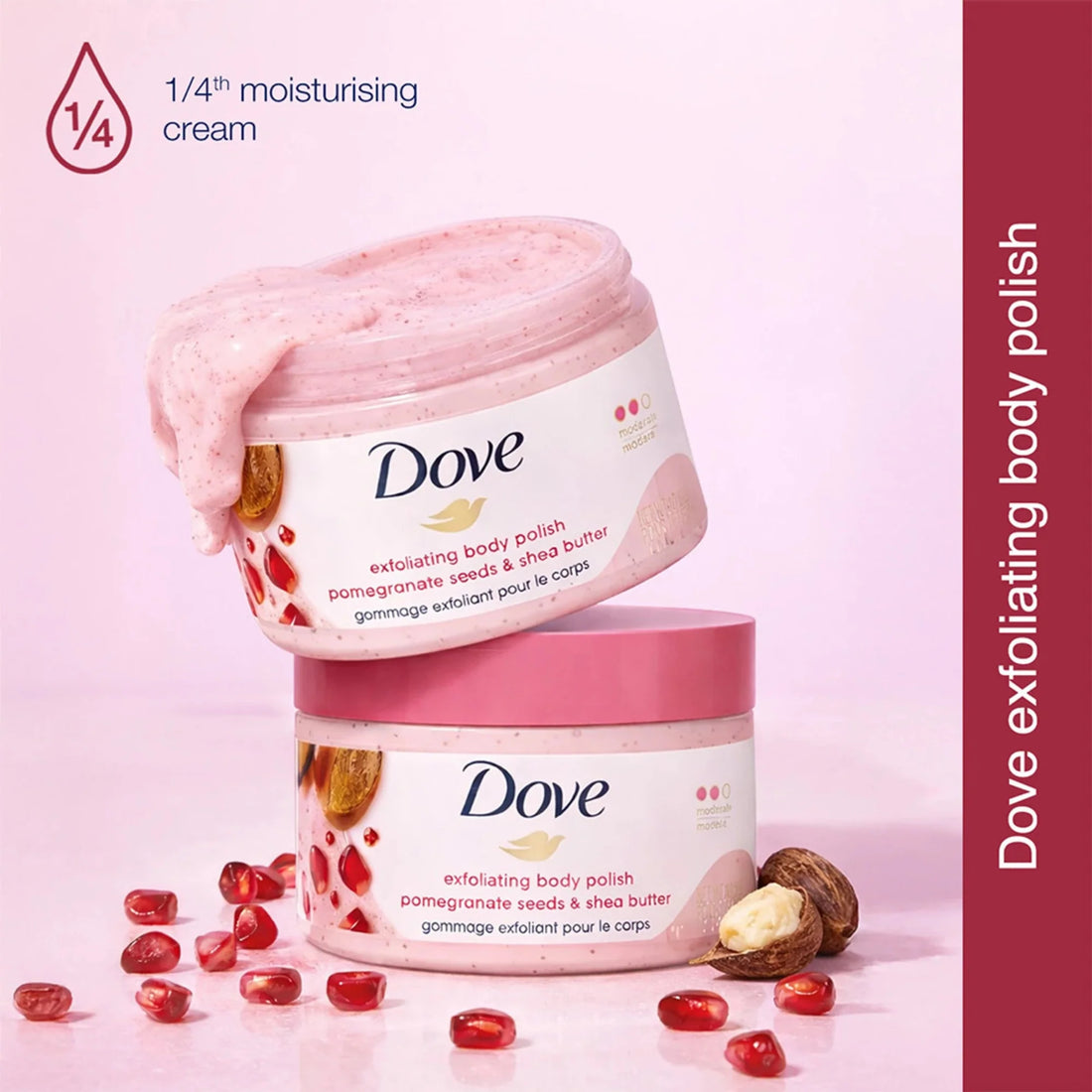 Dove  Pomegranate Seeds & Shea Butter Exfoliating Body Polish 298G