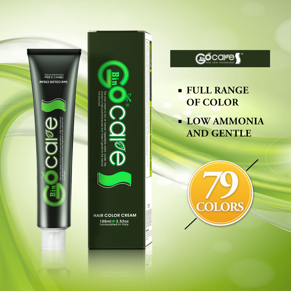 Gocare Long Lasting Hair Coloring Cream Black 100ml