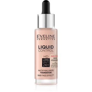 Eveline Liquid Control Mattifying Drops Foundation 002 Soft Porcelain 32ml