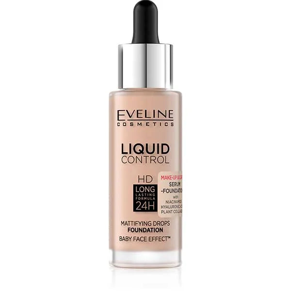 Eveline Liquid Control Mattifying Drops Foundation 003 Ivory Beige 32ml
