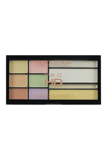 Original Makeup Revolution Pro Hd Correct And Perfect Concealer Palette With Highlighter
 Available At Beauty Pouch