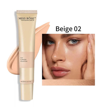 Miss Rose Silk Flawless Foundation 02 Beige 30ml