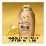 OGX Brazilian Keratin Smooth Sulfate Free Shampoo 385ml