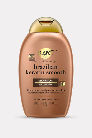 OGX Brazilian Keratin Smooth Sulfate Free Shampoo 385ml