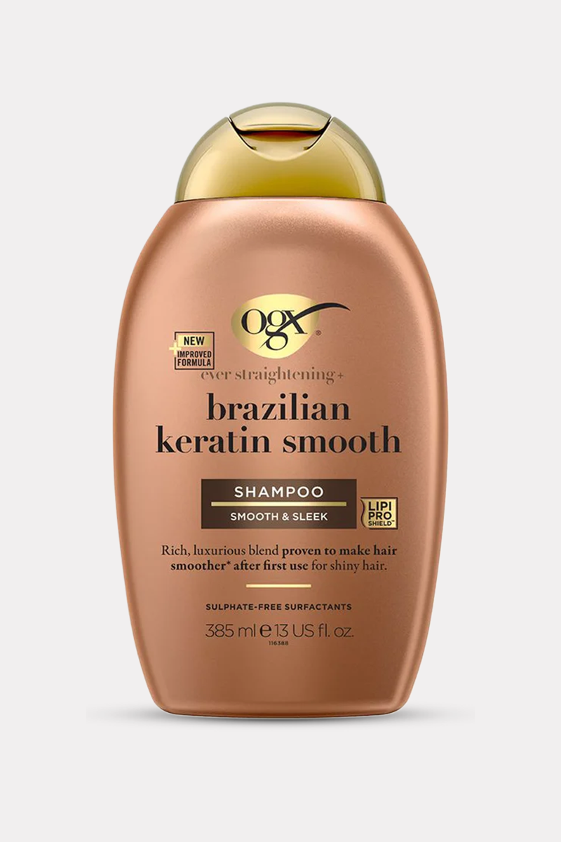 OGX Brazilian Keratin Smooth Sulfate Free Shampoo 385ml