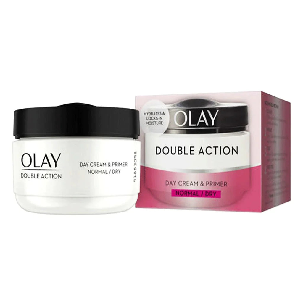 Olay Double Action Day Cream And Primer Normal Dry Skin 50ml