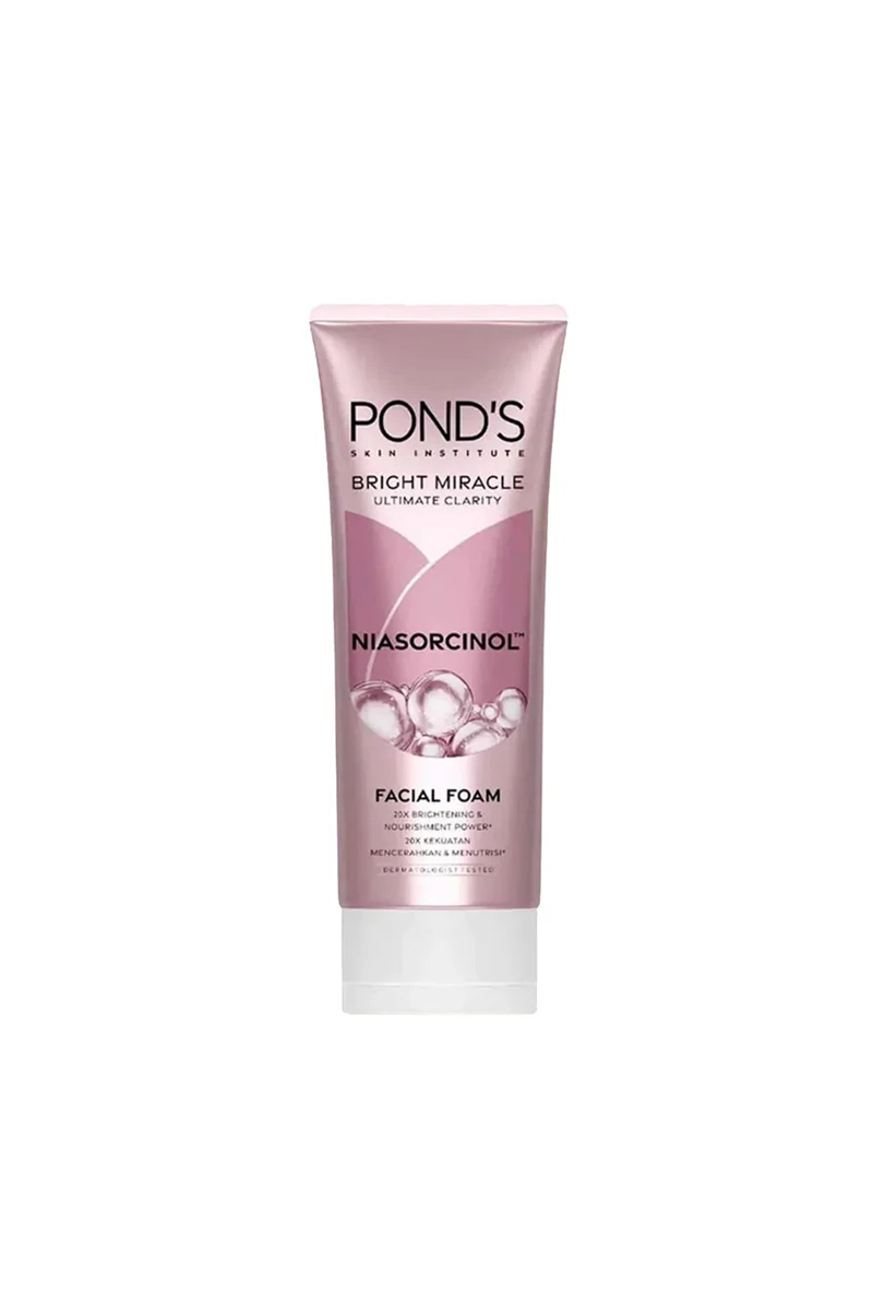 Original Ponds Bright Miracle Ultimate Clarity Facial Foam Niasorcinol 100g now available at best price in Pakistan only on Beauty Pouch. Get your favorite skin care products today anywhere in Pakistan