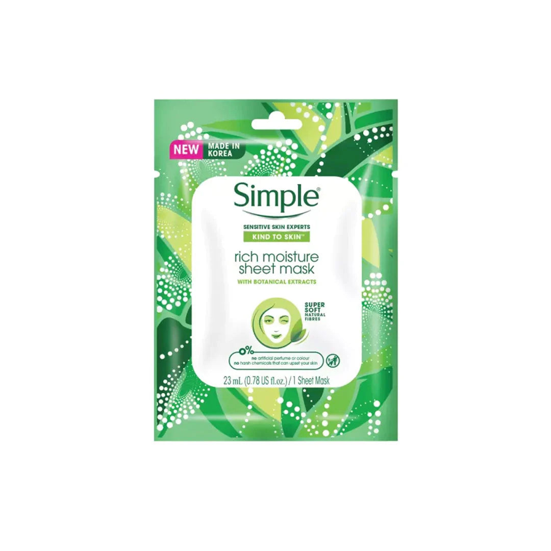 Simple Rich Moisture Sheet Mask 23ml