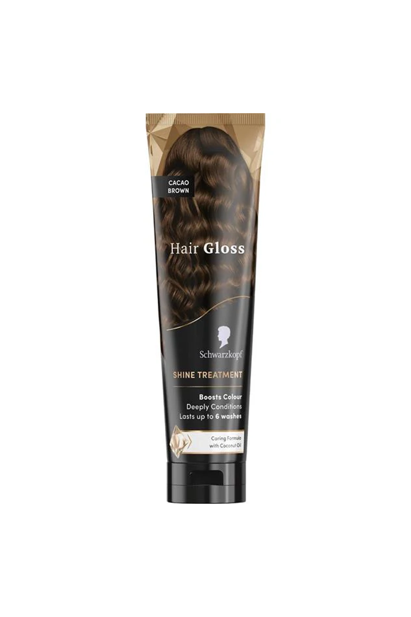 Schwarzkopf Hair Gloss Shine Treatment Cacao Brown 150ml hair care in cod Pakistan Beauty Pouch